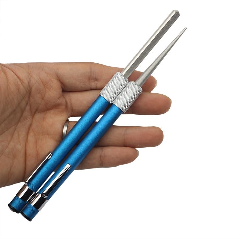 Afilador de anzuelos doble punta con diamante 1 pulgada miniatura 6