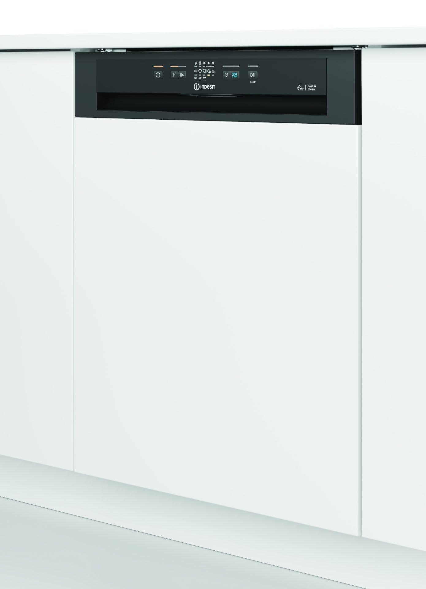 INDESIT I3B L634 B LAVASTOVIGLIE 2024 SEMI INCASSO NO PANNELLO SCOMPARSA PARZIALE 14 COPERTI CLASSE D NERO