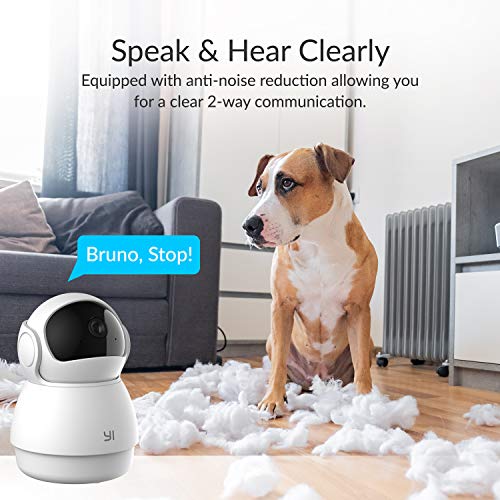 YI Pet Camera Dog Camera with Phone App Pet Dog Cat Puppy Cam Monitor Two Way Audio and Video, Pan/Tilt/Zoom, WiFi… - Image 3