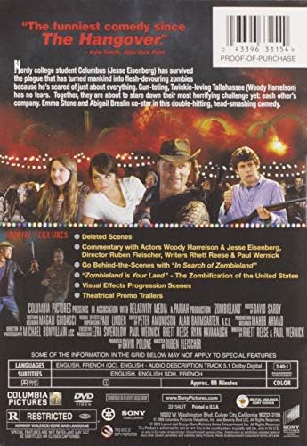 Zombieland : Woody Harrelson, Jesse Eisenberg, Emma Stone, Abigail