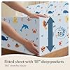 LuxClub 4 PC Full Sheet Set Blue Whale, Kids Bed Sheets Twin Size, Toddler Bedding Set for Girls, Boys, Teens - Deep Pocket - Machine Washable - Soft Microfiber #3