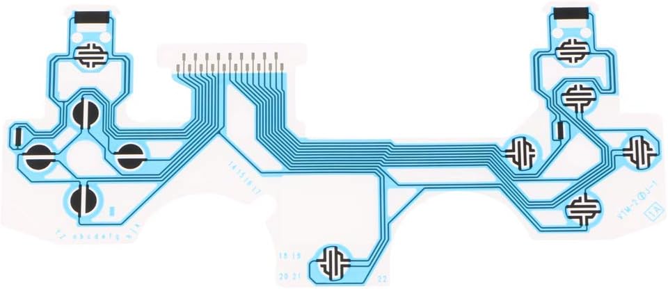 GRTD Conductive Film Ribbon Button Repair for Playstation 4 PS4 Controllers Blue//813