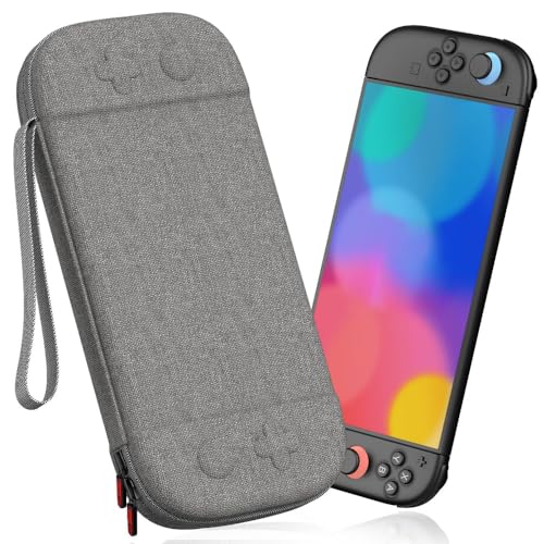 YAKINO Switch 2 �n���h�w���h�Q�[���R���\�[���L�������O�P�[�X �i�C������ �|�[�^�u�����[�{�b�N�X �S�ʕی� �Ռ��z�� �h�� �h�o ����h�~ �����^�ъȒP �O�o�◷�s�ɍœK�B (�O���[)