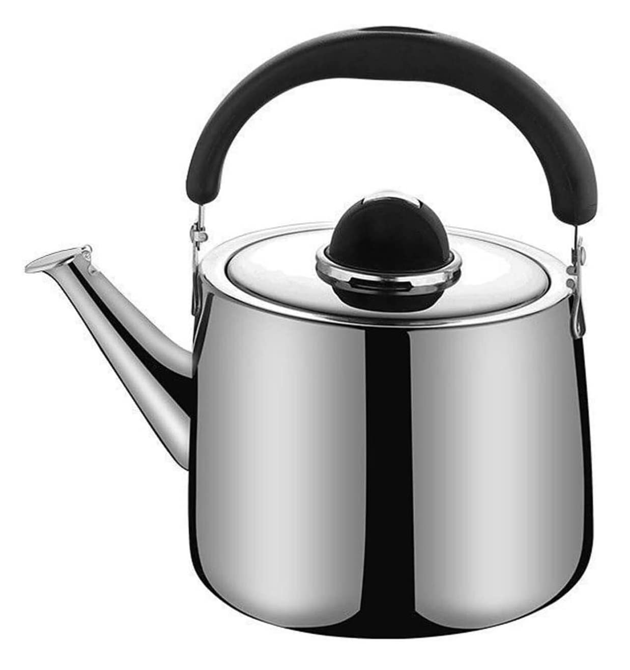 Tetera， Tetera Tetera for Cocina de Inducción Estufa de Gas Tetera con Mango de Baquelita Tetera(4L)