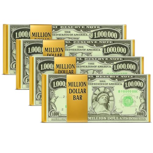 Million Dollar Milk Chocolate Bars – 4 Pack – Rich, Creamy Chocolate Treat