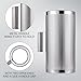 12 Inch Stainless Steel Guiro Shaker, Professional Metal Percussion Shaker with Scraper, Band Accompaniment Sand Hammer Guiro Musical Instruments Tool for Live Performance, Silver (12 inch)