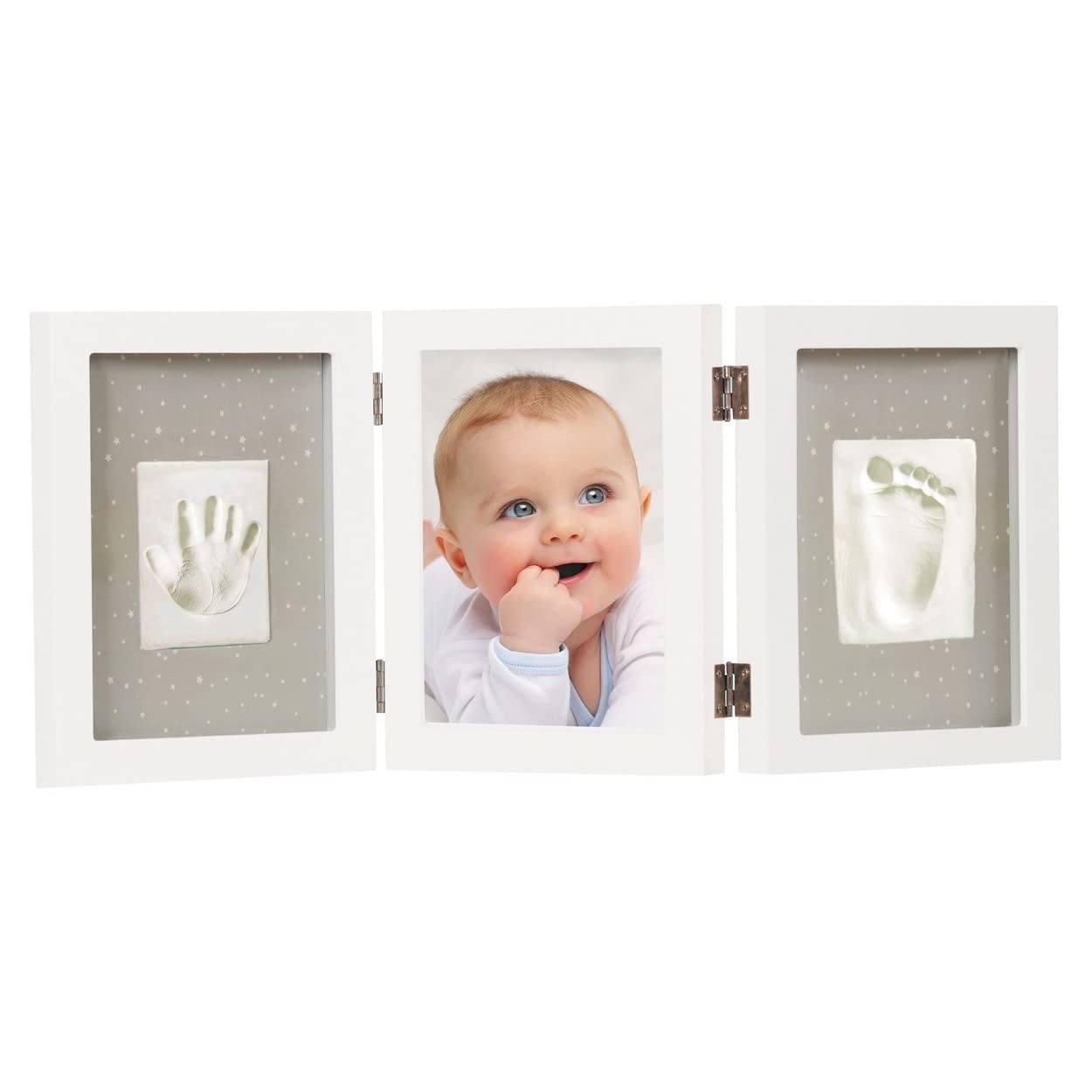 Dooky Gift Handprint - Cornice tripla bianca, 0,5 kg