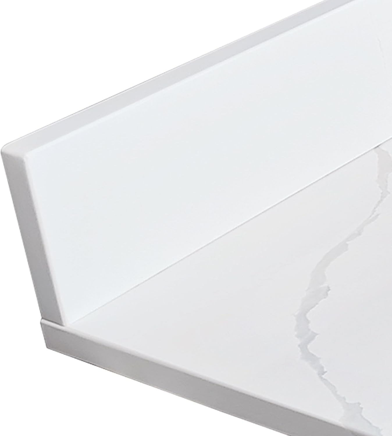 49x22 Marble Bathroom Vanity Top with Sink, Vanity Top with Sink with Pre-drilled Holes and 4" Backsplash, Perfect for Home & Rental Properties Without cabinets Without Cabinets