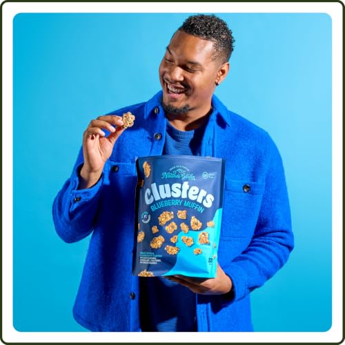 Image of Nature's Garden Blueberry Muffin Clusters, 32oz Pouch - Big Chunky Nut & Oat Bites with Cashews, Almonds, Chia & Real Blueberries - Gluten-Free and Kosher Snacks for Adults & Kids