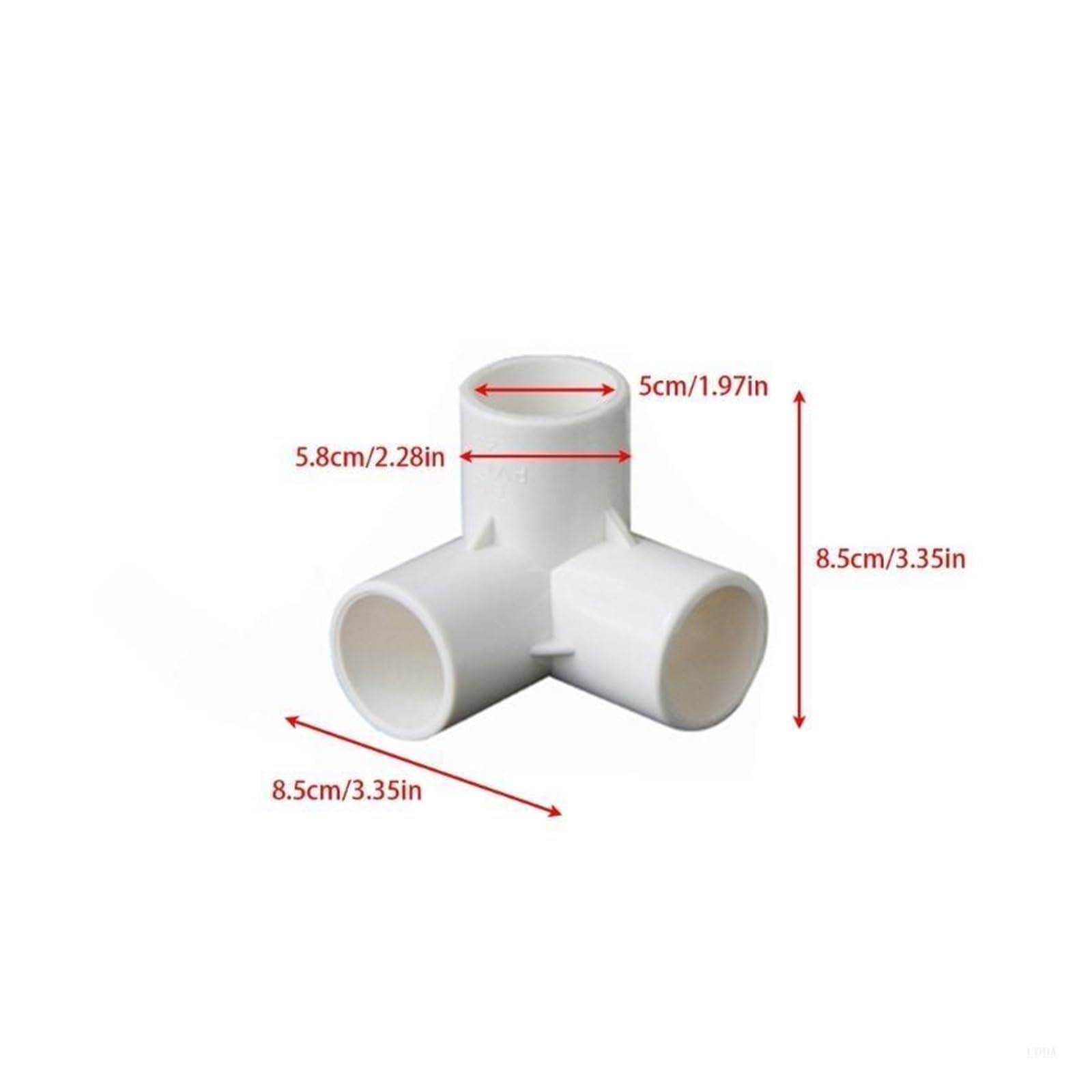 Séparateur de tuyau, Raccords coudés à 3 voies en PVC, 2 pièces, connecteurs de tuyaux 90 degrés, Installation Simple for polyvalents(40 mm)