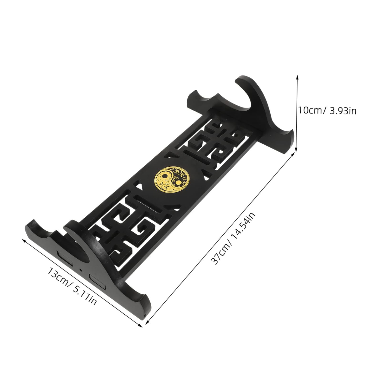 GALPADA Sword Storage Display Hanger Wall Mount Sword Rack Elegant Wooden for Home Decor