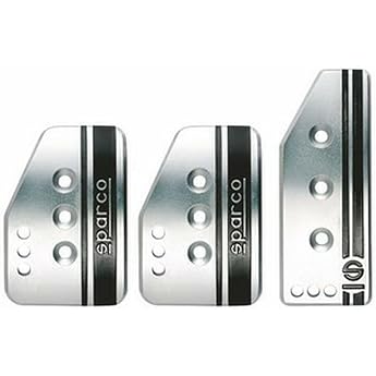 Sparco 037879IT01 PEDAL SET SETTANTA SILVER by Sparco