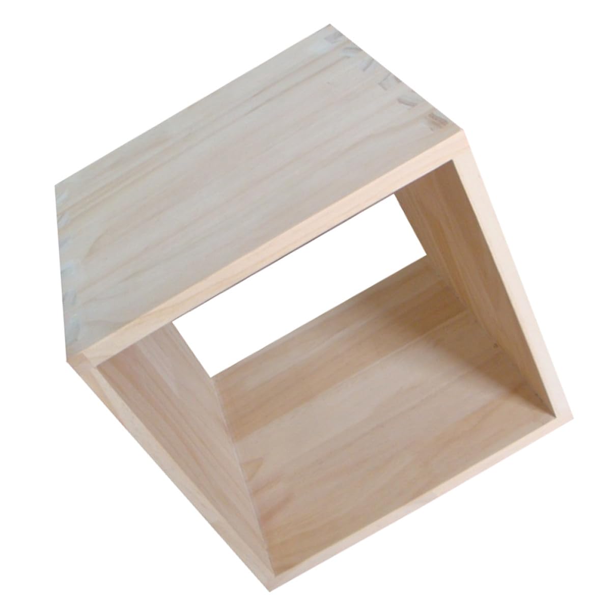 CALLARON Scatola di Legno Fai da Te Struttura in Legno Massello, Organizer per Libri e Oggetti, Adatta a Decorazione da Tavolo e Scaffalature