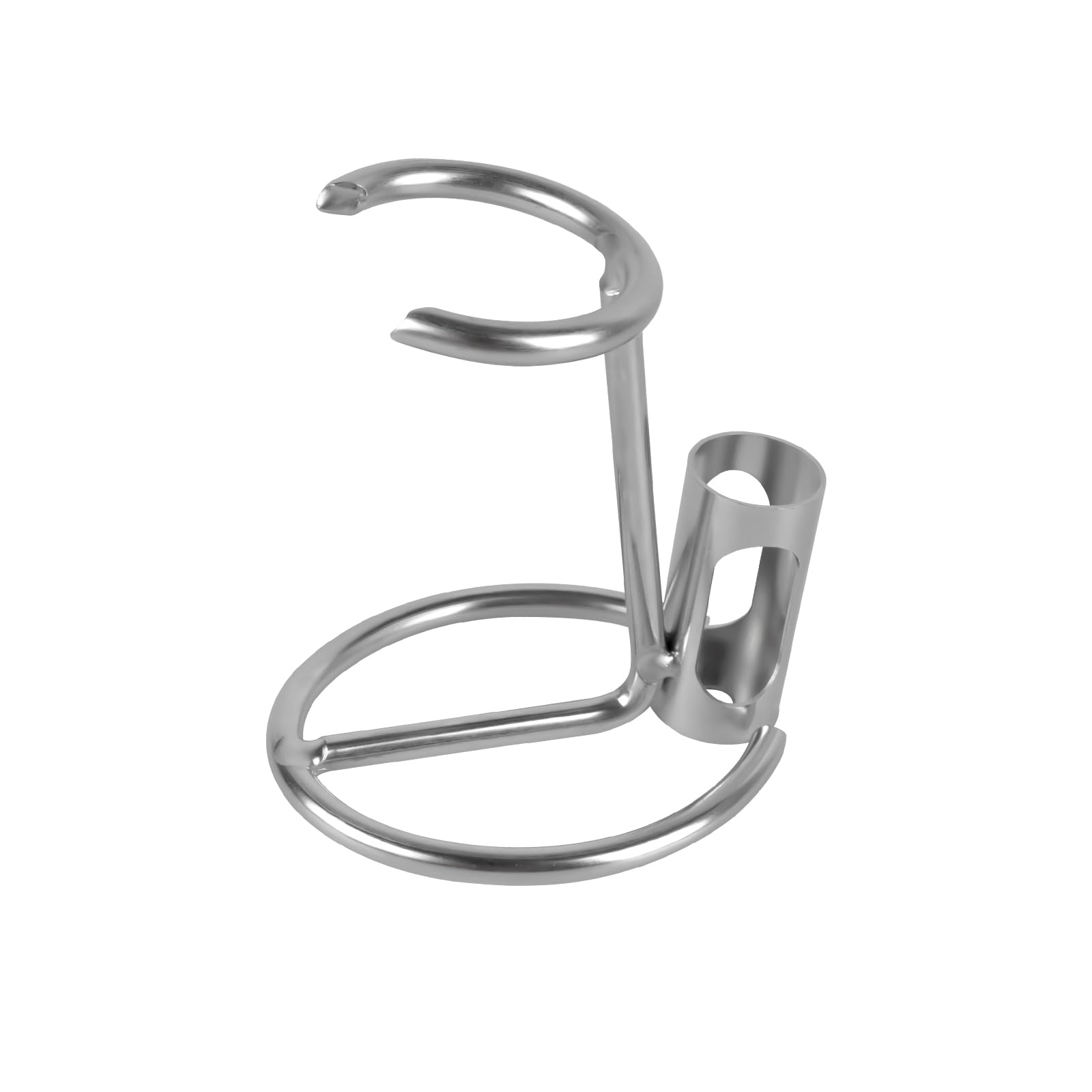 Linkidea Supporto per rasoio, supporto in acciaio inox per la cura della persona, accessori per il bagno e la doccia, compatibile con Merkur 34HD, lama Vikings (argento)