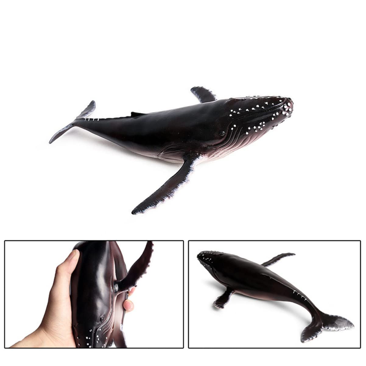 Toyvian 1pc Balena megattera tonno modello mare animale oceano figura