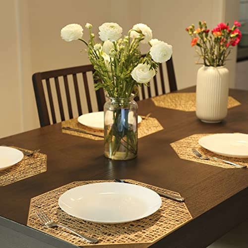 Snowkingdom Gold Placemats & Table Runner Set #TOP5