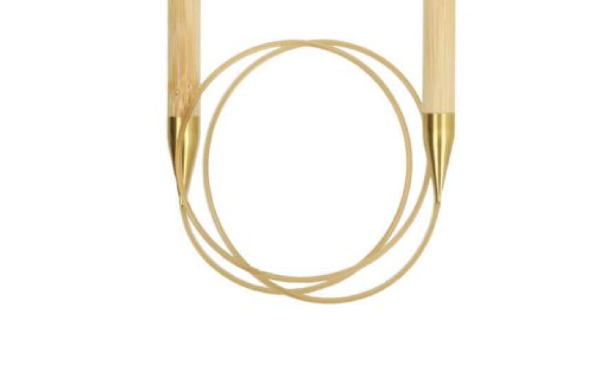 Tulip KS-1000600 Aiguilles à Tricoter, Bambou, Beige, 100 Cm X 6