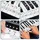 Piano Keyboard Stickers, Klaviernoten Aufkleber, Klavier Keyboard Aufkleber Für 88/61/54/49 Tasten, Transparenter Und Entfernbarer Pianokey-Aufkleber Für Anfänger, Bunt