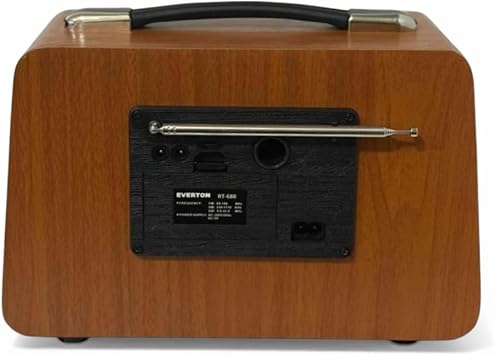 RT-680 Gerçek Ahşap Eskitme Bluetooth Hoparlör Mp3 Çalar Müzik Kutusu Nostaljik Radyo