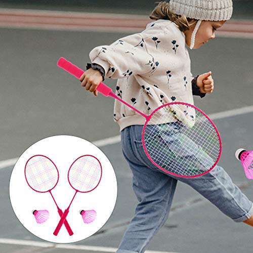 Conjunto de raquete de badminton IMIKEYA para crianças de 3 a 12 anos, conjunto de badminton portáti