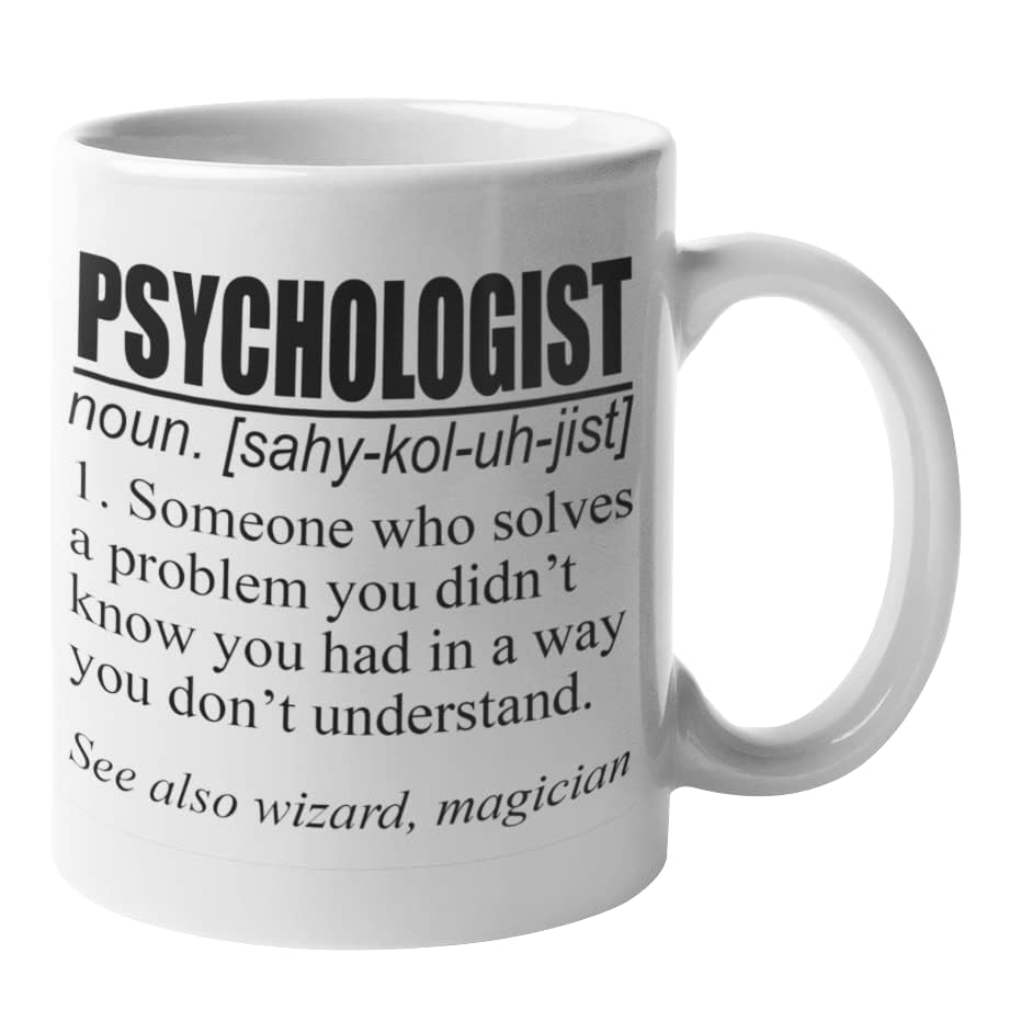 McMug - Psychologist Definition - Funny Psychology Mug, Ceramic, 11fl.oz, White - Image 2