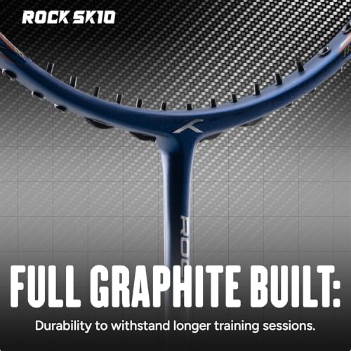 Image of Hundred Rock SK 10 Strung Badminton Racket with Full Cover