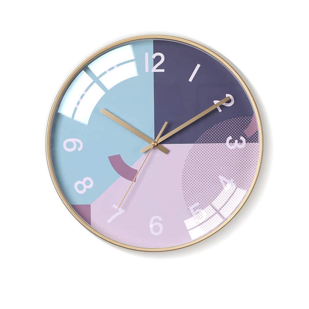 Horloge murale en verre et métal mat design minimaliste de luxe