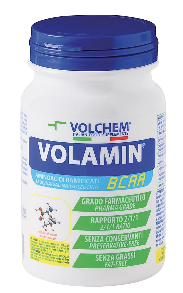 Volchem Volamin Aminoacidi Ramificati BCAA, Integratore Alimentare (300 Compresse, 2:1:1)
