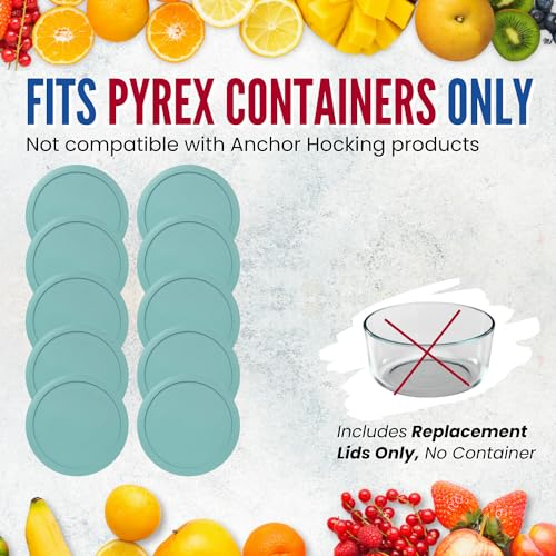 Couvercle Pyrex 12,7 cm turquoise pour conserver vos repas de la semaine - 6