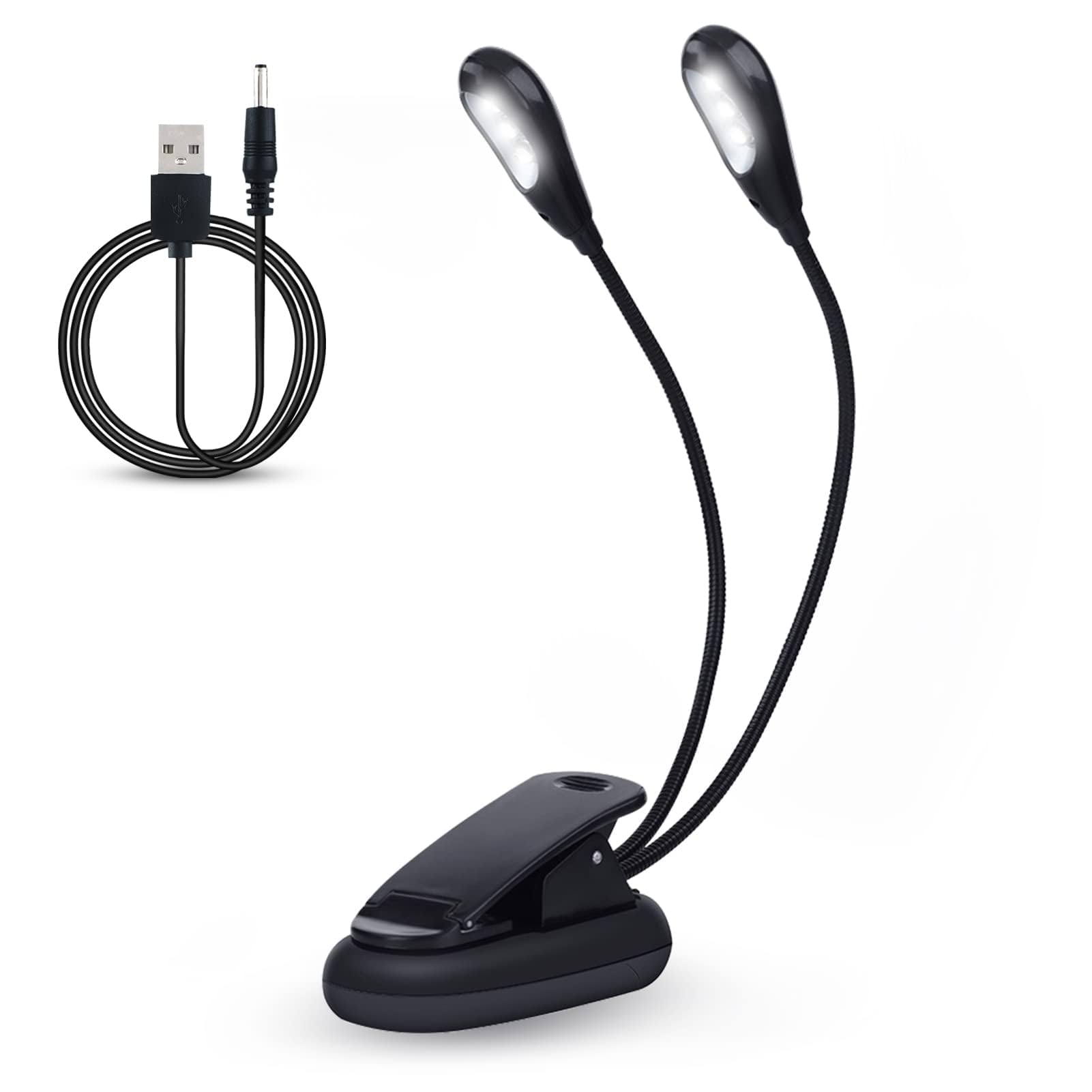 Lampe De Pupitre LED Rechargeable Pliable - Lampe Lecture Piano Batterie 1200mAh USB Pour Musique Nuit