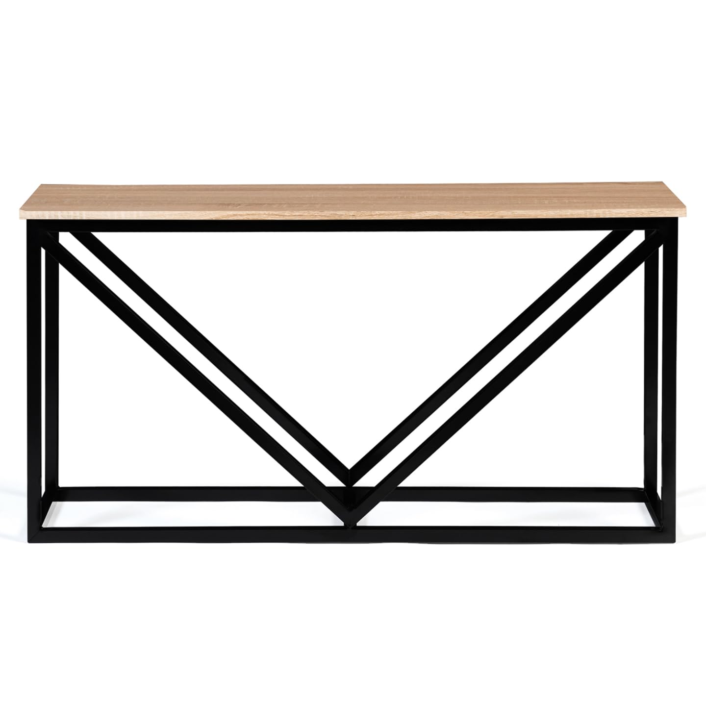IDMarket - Portatroncos Horizontal Detroit acero negro diseño industrial para chimenea