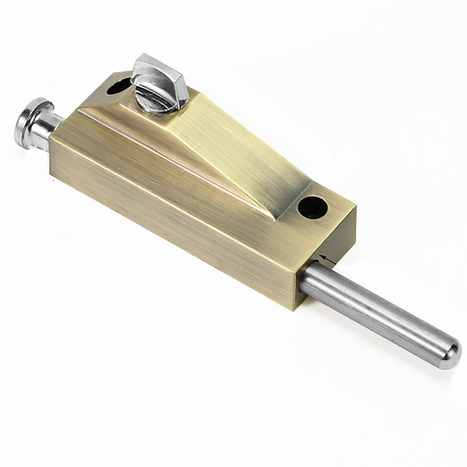 Sliding Bolt Locks, Door Slide Bolt Latch Lock Zinc Alloy Flush for(Green Patina)