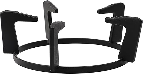 Estante de hierro fundido para estufa de gas, anillo de soporte de wok de hierro fundido, soporte de horno de hierro fundido de cinco pies para el