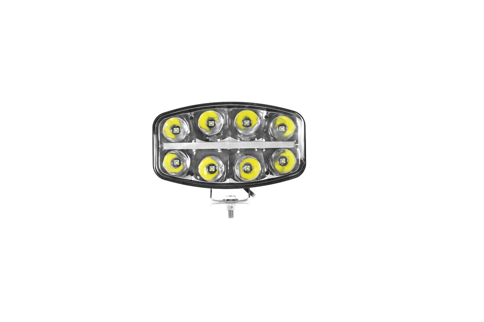 4 Fari da lavoro Supplementare a LED 12V-24V 64W 6500lm Faro di Profondità Raggio Lungo con Luce di Posizione Bianco Neon Impermeabile IP67 Per Camion Fuoristrada 4x4 Barca ECE E9 R10 R112 R7