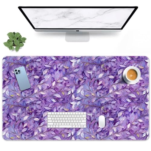 Tapis de souris de jeu violet grand tapis 80x40 antidérapant clavier