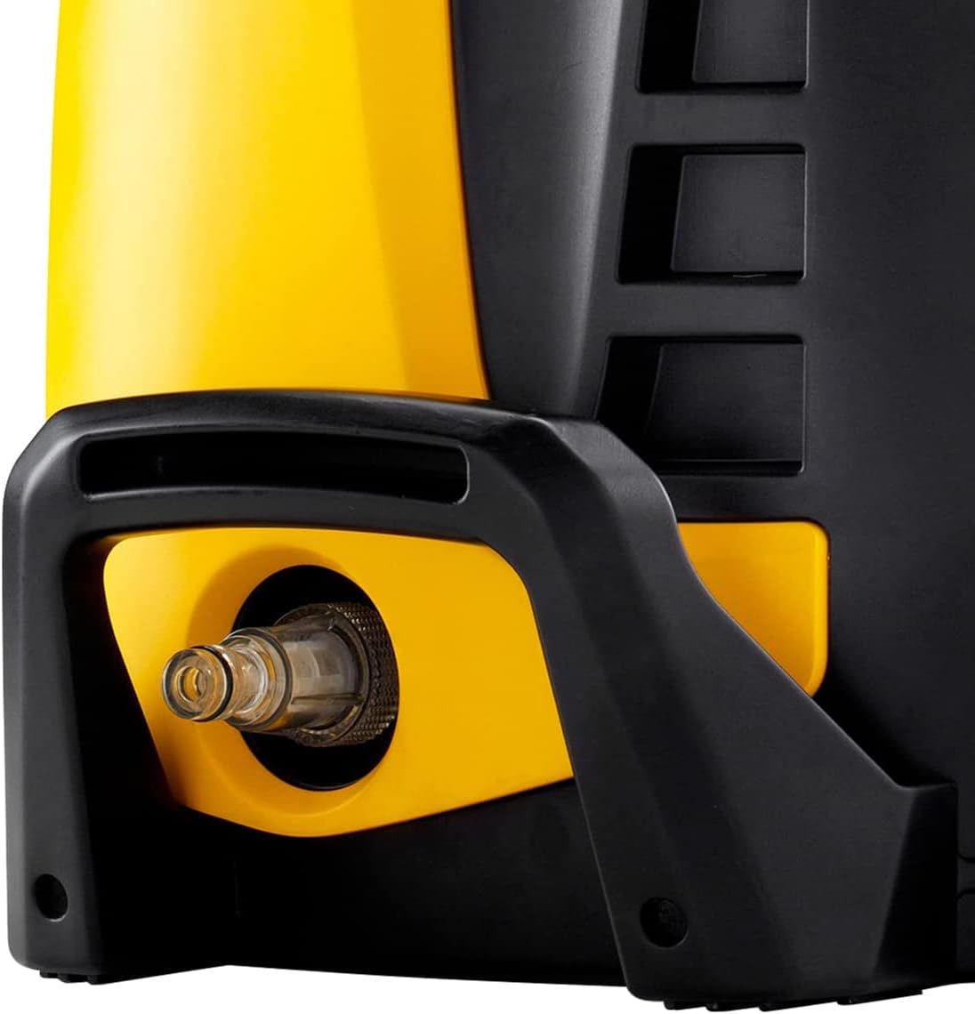 Water inlet connection point on the pressure washer