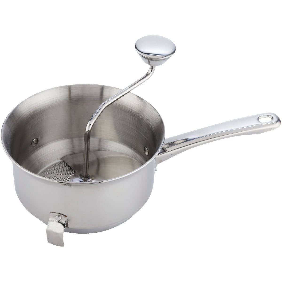 NorproSilver Multi-Purpose Food Mill, Stainless Steel, 2 qt