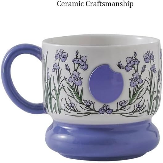 Afternoon Tea Coffee Household Gift Office Cup Coloured Ceramic Water Cups