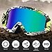 Motorcycle Goggles Anti Scratch Motorcross ATV Dirt Bike Helmet Goggles Off Road Dust proof Anti Fog Riding Protect Glasses UV400 Protect Bendable Eyewear Adjustable Strap for Adult Youth(Mt035-Green)