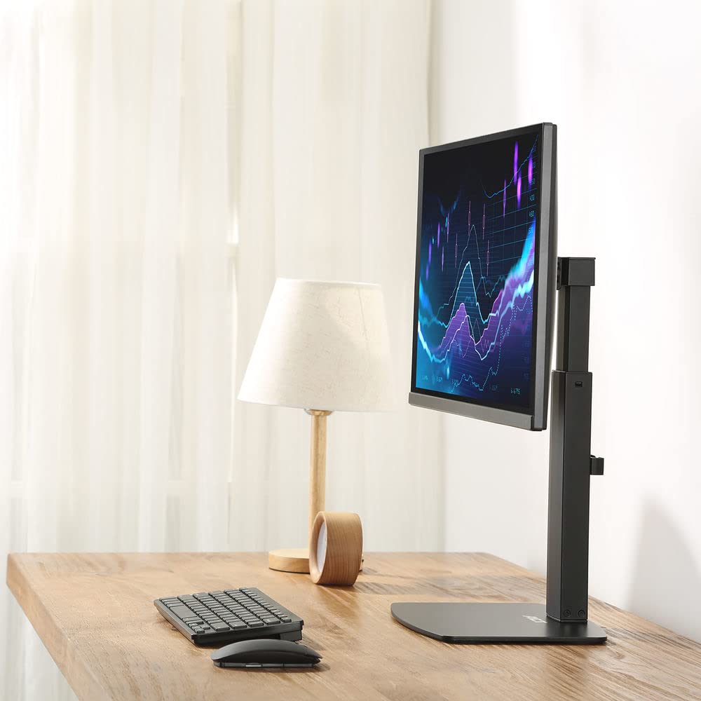 ACT Braccio singolo per monitor con molla a gas fino a 32", VESA 75/100 mm, supporto per monitor, inclinazione girevole a 40°, rotazione di 90° a 360°, peso max. 7 kg – AC8331