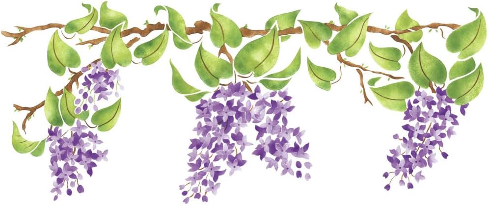 Designer Stencils Lilac Branch Wall Stencil SKU #2076