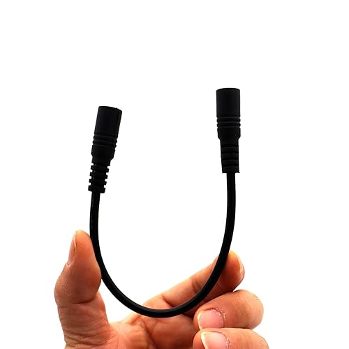 Miniatura 5 de Disscool Cable adaptador de cable de extensión de alimentación CC hembra a hembra de 0.217 in x 0.083 in, cable de 12 V/24 V 3A para cámara de
