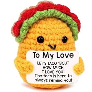 Anniversary I Love You Gifts for Women Her Wife Girlfriend, Gifts for Men Him Boyfriend Husband Fathers Day Birthday Gift Idea, Funny Valentines Easter Handmade Crochet Couples Romatic Gift for Fiance