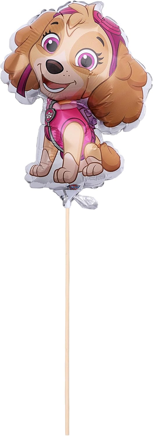 Toyland® Pack Of 20 - Assorted Paw Patrol Character Mini Balloons - Sticks And Cups Included - Birthday Party Decorations