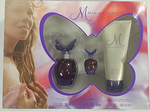 Mariah Carey M 3 Piece Gift Set Eau De Parfum Spray, Parfum & Body Lotion