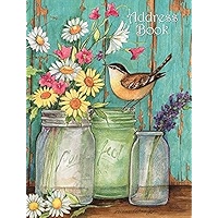LANG社　SUSAN WINGET アドレスブック　カントリー Lang Flower Jars Address Book by Susan Winget 7.56