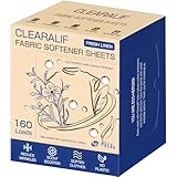 CLEARALIF laundry Fabric Softener Sheets, Fresh Linen Scent, 160 Loads, Eco Friendly, Great For Travel, Apartments, Dorms.