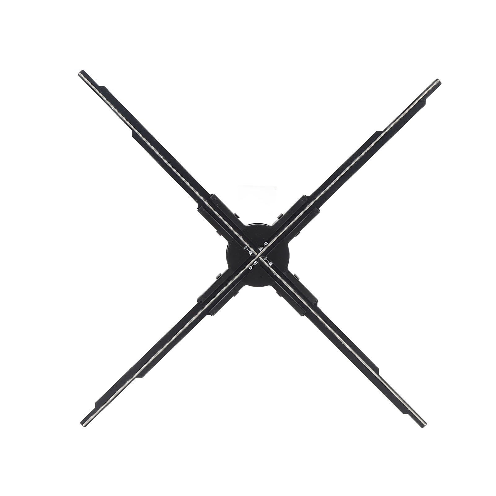 4 Blades 3D Hologram Fan, 2500x640 3D Hologram Projector with APP Control & 4GB Small Memory Card LED Holographic Advertising Display for Business, Exhibitions, Stores, Malls (US