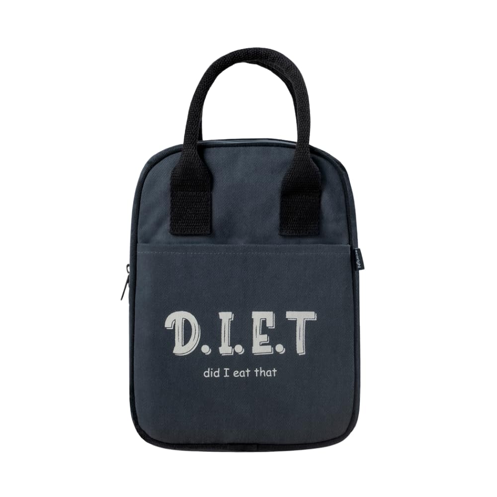 Eco Right Women Lunch Bags for Office & Lunch Bag, Insulated Lunch Bag, Office Lunch Bag with Bottle Holder, Carry Handle & Pocket, Grey