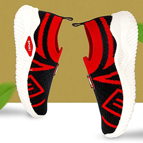 Image of Casual Shoes for 2 Years to 4 Years Kids Boys & Girls Abstract Non Woven Design Slip-On Light Weight Sneakers for Toddler
